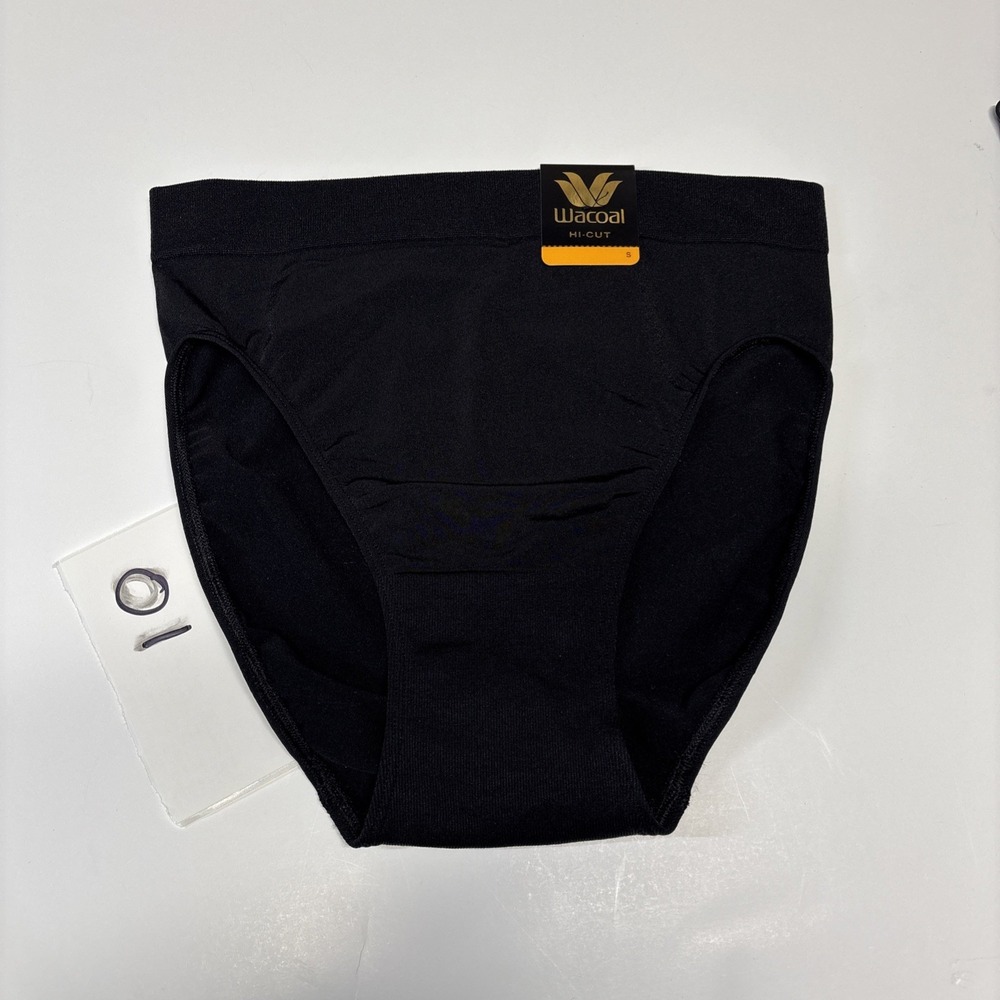 Wacoal B-Smooth Hi-Cut Brief Panty Black Size S 834175 New